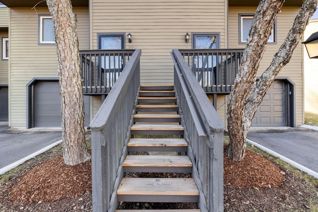 property entrance featuring a garage