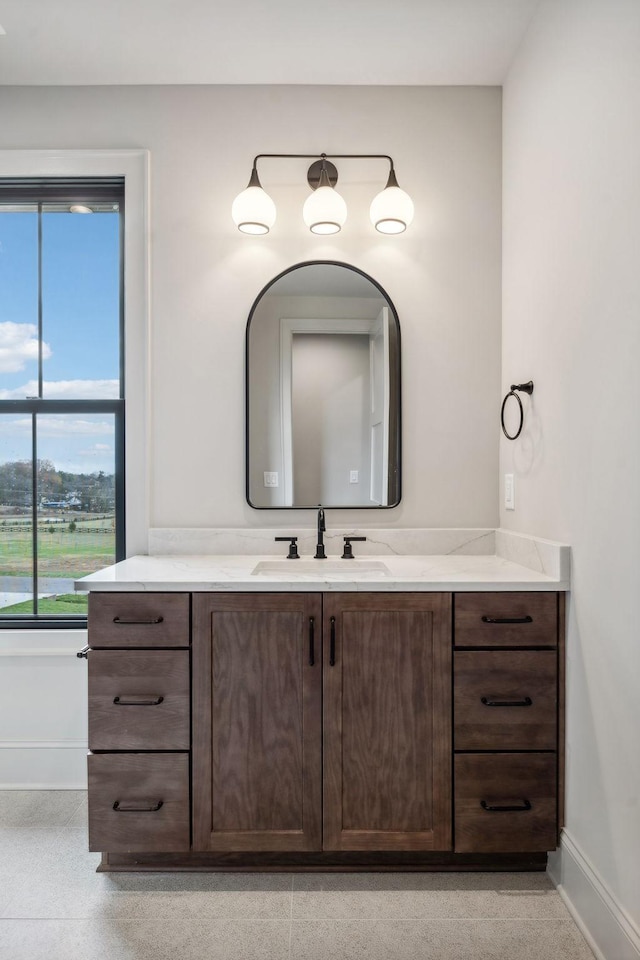 bathroom with vanity