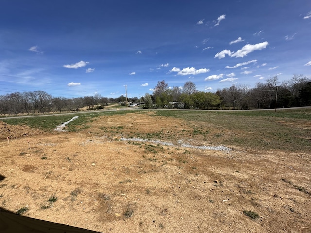 view of landscape featuring a rural view