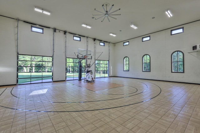 view of basketball court with community basketball court