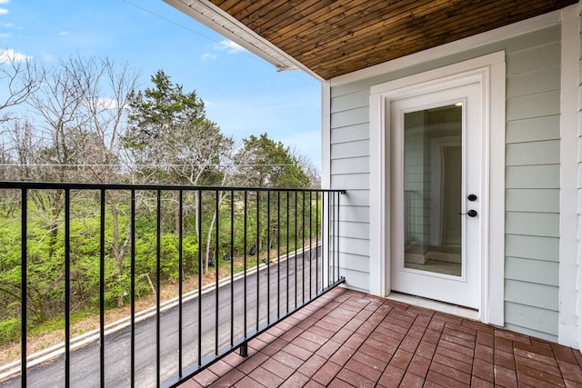 view of balcony