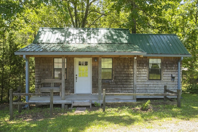 view of front of home with a porch