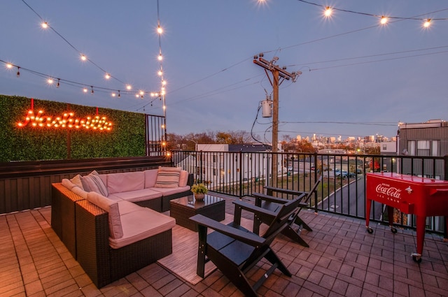 view of patio with outdoor lounge area