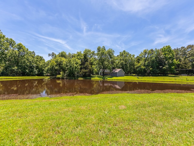 view of property view of water