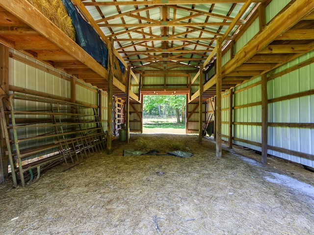 view of horse barn