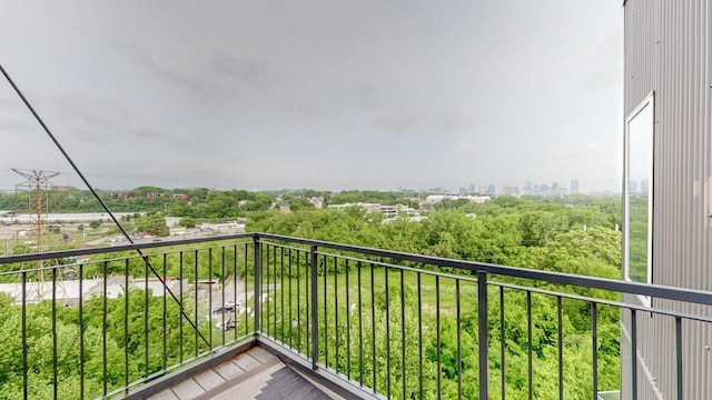 view of balcony