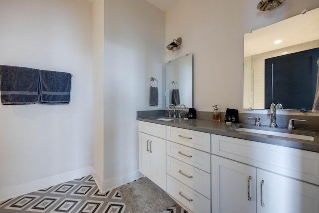 bathroom with vanity