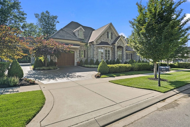 view of front of house with a front yard