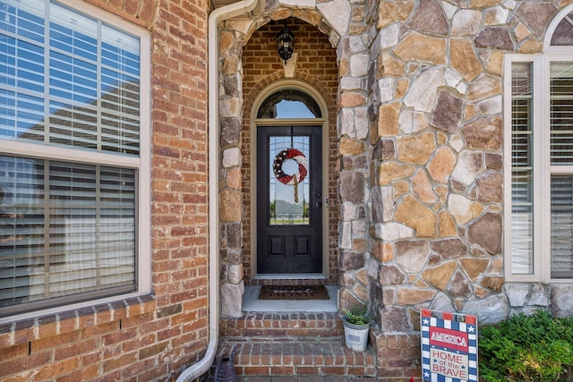 view of exterior entry