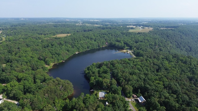 115 Lake Shore Dr, Pikeville, TN 37367 - aerial view of property's location with a heavily wooded area and a large body of water
