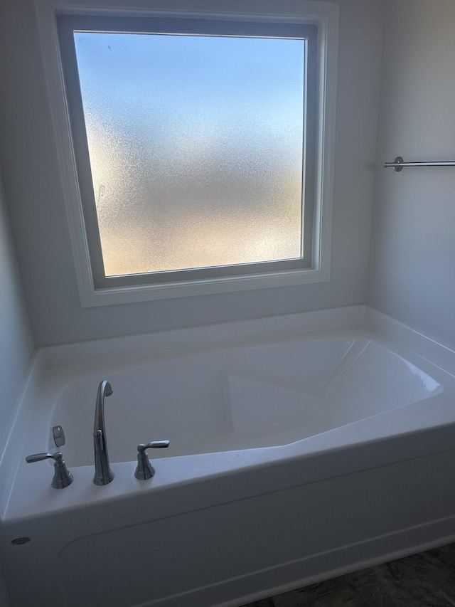 bathroom with a bathing tub