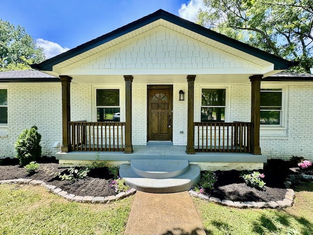 bungalow with a porch