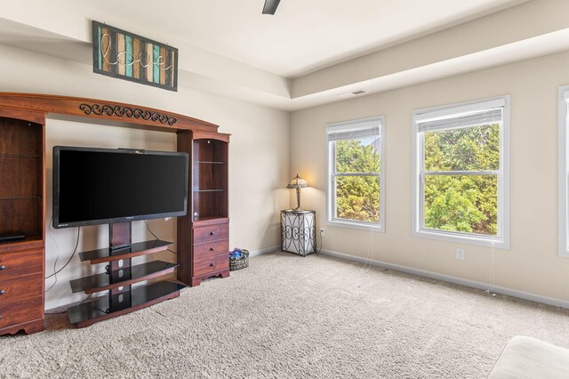 interior space featuring visible vents and baseboards