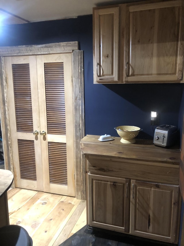 interior space featuring dark wood-type flooring