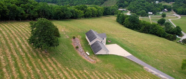 bird's eye view featuring a rural view