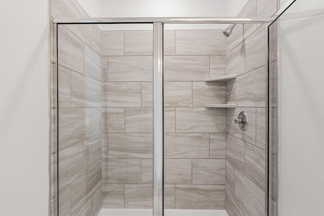 bathroom with walk in shower