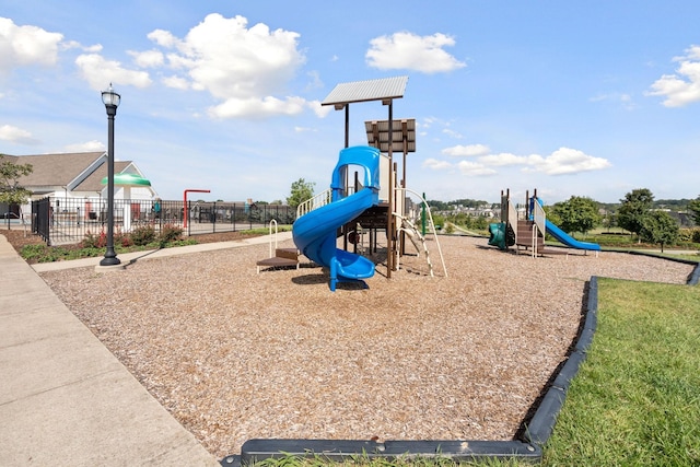 view of play area