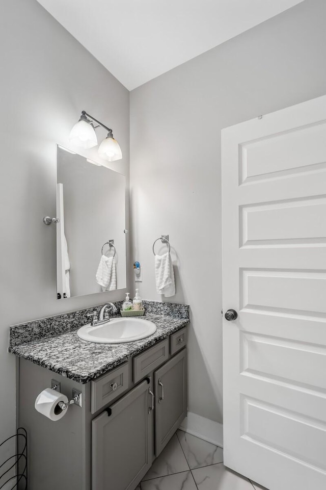 bathroom featuring vanity