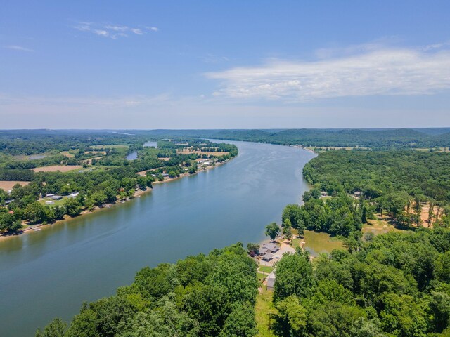 351 New Era Landing Rd, Linden, TN 37096 - drone / aerial view of a large body of water and a forest