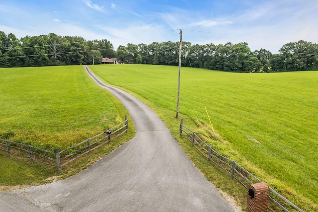 view of road