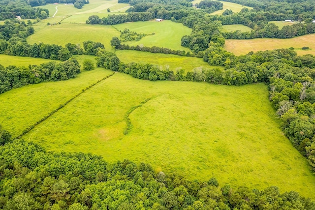 bird's eye view featuring a rural view