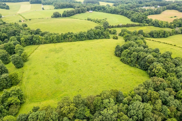 drone / aerial view featuring a rural view