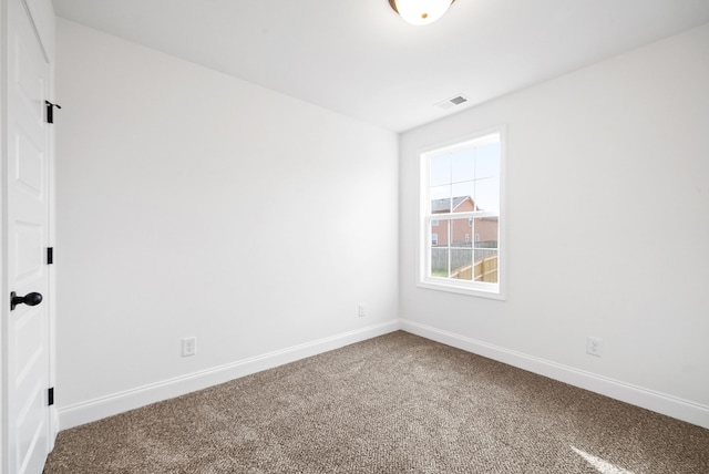 view of carpeted empty room