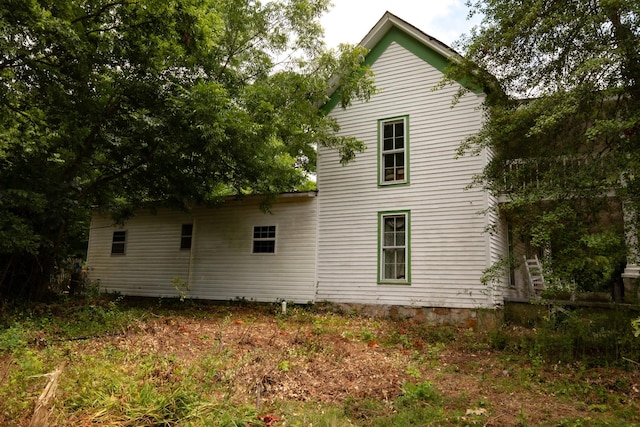 view of home's exterior