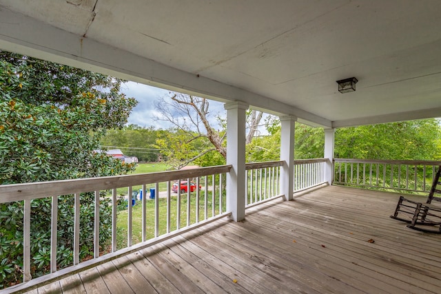 view of wooden terrace