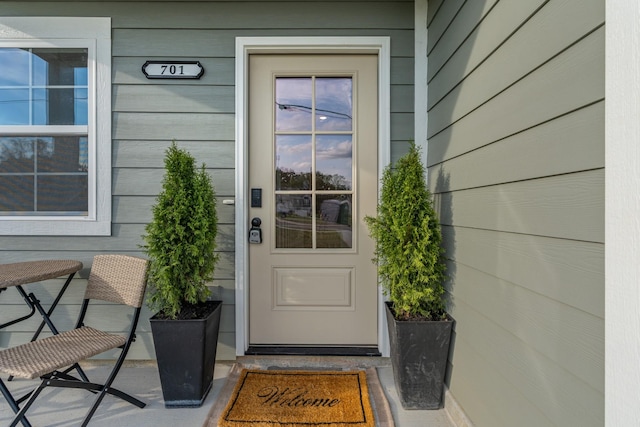 view of entrance to property