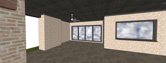 view of patio / terrace featuring ceiling fan