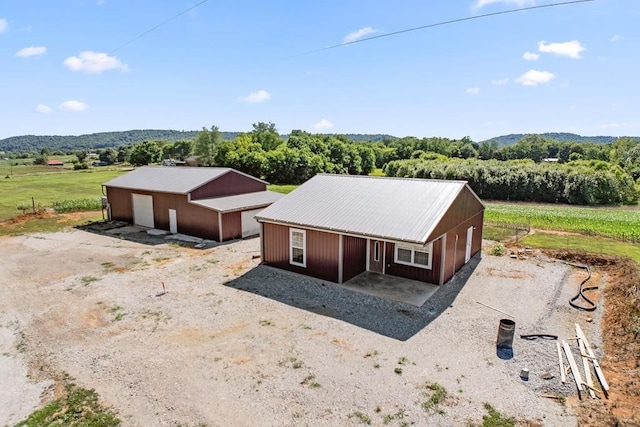 drone / aerial view featuring a rural view