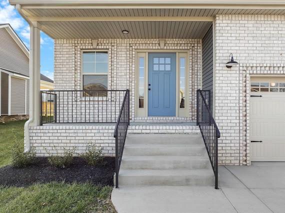 doorway to property featuring a porch