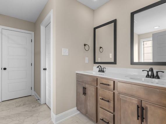 bathroom featuring vanity