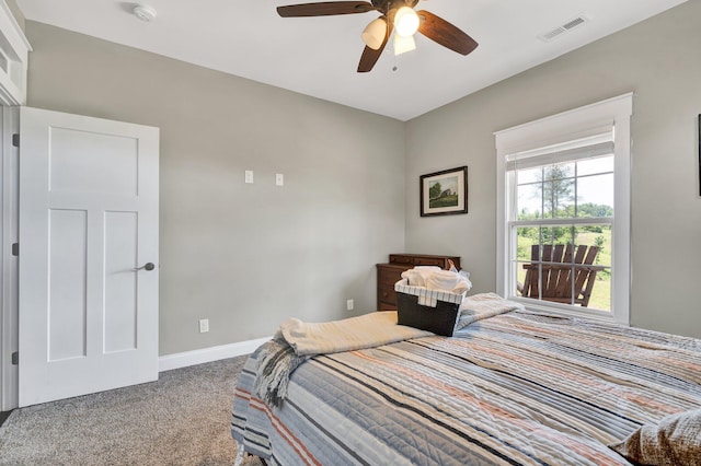 1033 Carter Rd SE, Old Fort, TN 37362 - carpeted bedroom featuring ceiling fan
