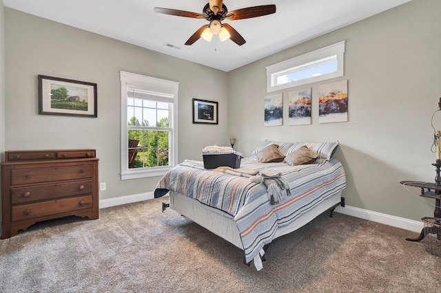 1033 Carter Rd SE, Old Fort, TN 37362 - carpeted bedroom featuring ceiling fan