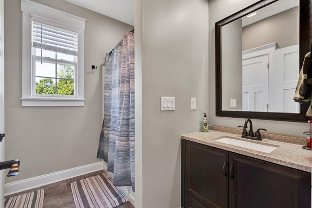 1033 Carter Rd SE, Old Fort, TN 37362 - bathroom featuring vanity and a shower with curtain