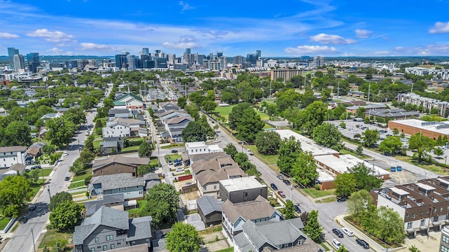 bird's eye view featuring a view of city