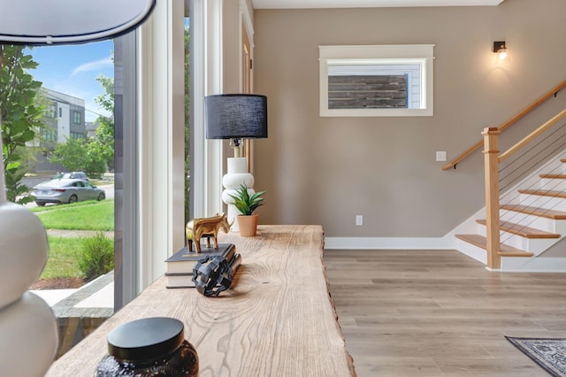 dining room featuring light hardwood / wood-style flooring