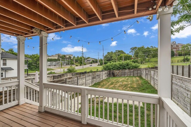 view of wooden terrace