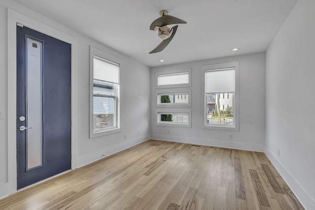 interior space featuring light hardwood / wood-style flooring