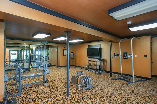 view of exercise room