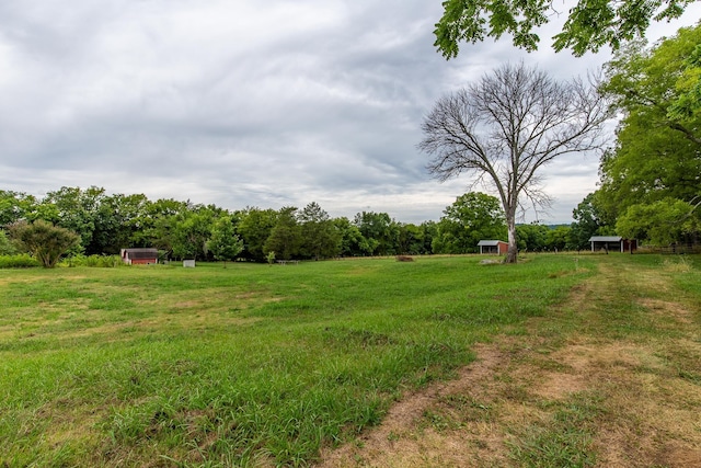 160 Sinking Creek Rd, Petersburg, TN 37144 - view of green lawn featuring an outbuilding and a view of countryside