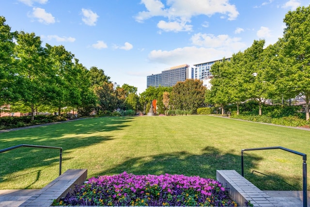 surrounding community featuring a yard