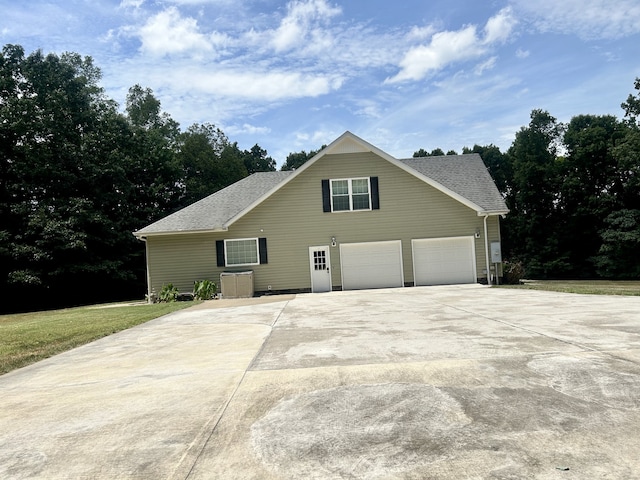 view of home's exterior featuring a garage