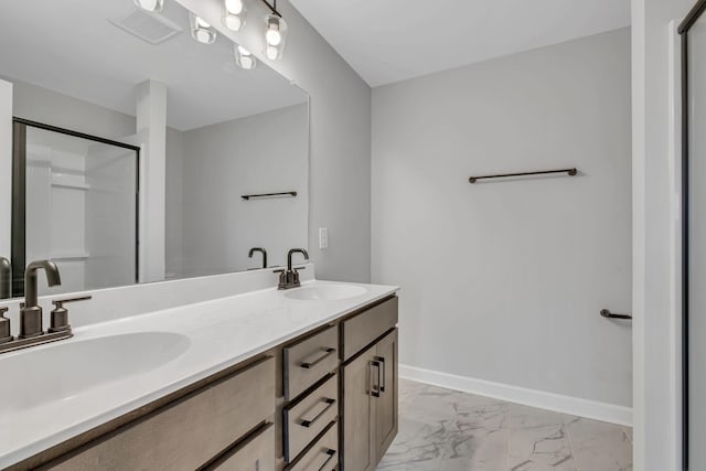 bathroom featuring vanity