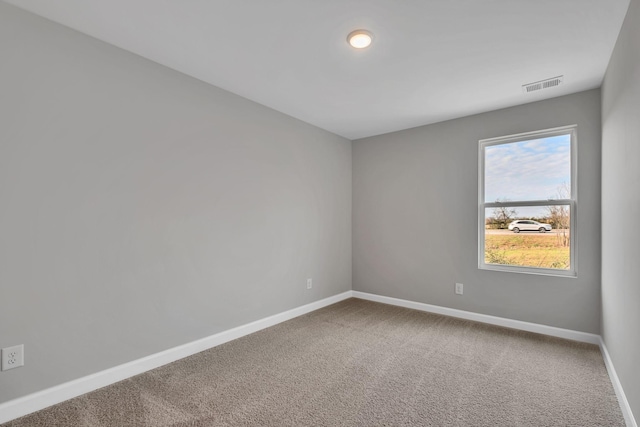 view of carpeted empty room