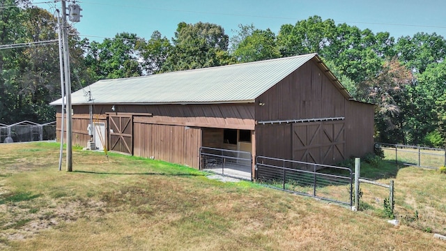 view of horse barn