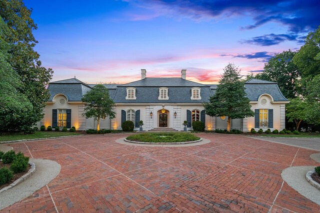 view of french provincial home