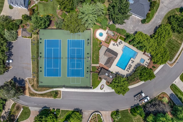 birds eye view of property